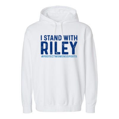 #ProtectWomensSports I Stand With Riley Gaines Garment-Dyed Fleece Hoodie