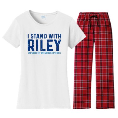 #ProtectWomensSports I Stand With Riley Gaines Women's Flannel Pajama Set