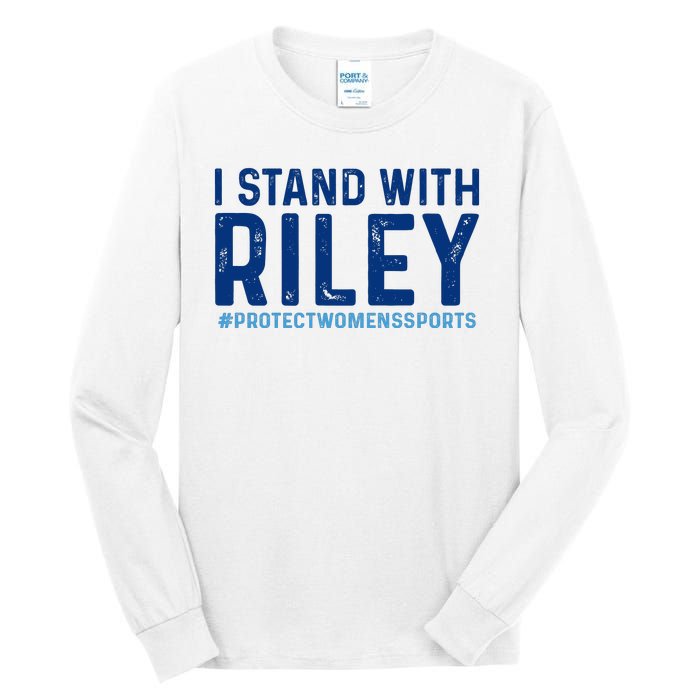 #ProtectWomensSports I Stand With Riley Gaines Tall Long Sleeve T-Shirt