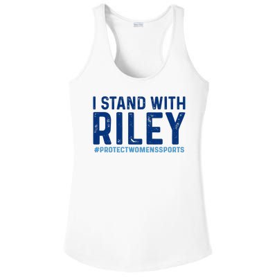 #ProtectWomensSports I Stand With Riley Gaines Ladies PosiCharge Competitor Racerback Tank