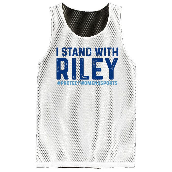 #ProtectWomensSports I Stand With Riley Gaines Mesh Reversible Basketball Jersey Tank