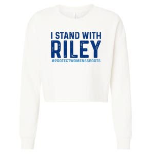 #ProtectWomensSports I Stand With Riley Gaines Cropped Pullover Crew