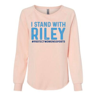 #ProtectWomensSports I Stand With Riley Gaines Womens California Wash Sweatshirt