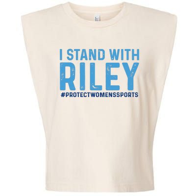 #ProtectWomensSports I Stand With Riley Gaines Garment-Dyed Women's Muscle Tee