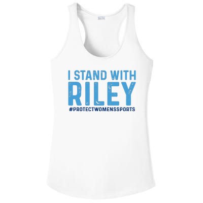 #ProtectWomensSports I Stand With Riley Gaines Ladies PosiCharge Competitor Racerback Tank