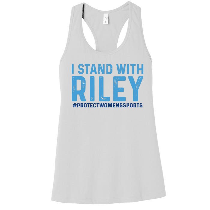 #ProtectWomensSports I Stand With Riley Gaines Women's Racerback Tank