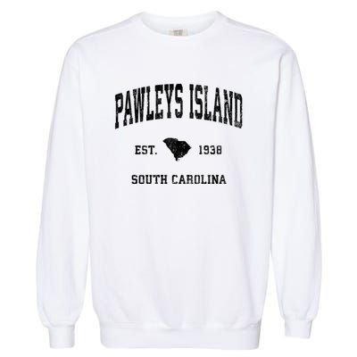 Pawleys Island South Carolina Sc Vintage Established Athletic Sports Garment-Dyed Sweatshirt