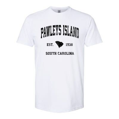 Pawleys Island South Carolina Sc Vintage Established Athletic Sports Softstyle CVC T-Shirt