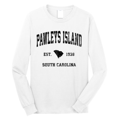 Pawleys Island South Carolina Sc Vintage Established Athletic Sports Long Sleeve Shirt