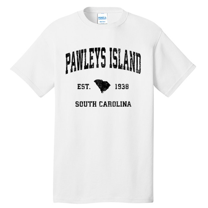 Pawleys Island South Carolina Sc Vintage Established Athletic Sports Tall T-Shirt