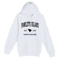 Pawleys Island South Carolina Sc Vintage Established Athletic Sports Premium Pullover Hoodie