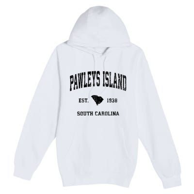 Pawleys Island South Carolina Sc Vintage Established Athletic Sports Premium Pullover Hoodie