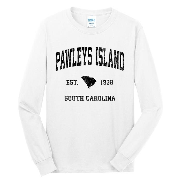 Pawleys Island South Carolina Sc Vintage Established Athletic Sports Tall Long Sleeve T-Shirt