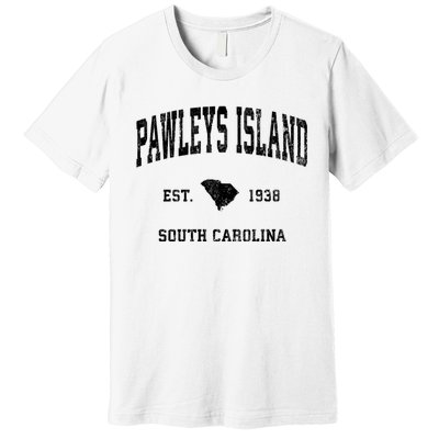 Pawleys Island South Carolina Sc Vintage Established Athletic Sports Premium T-Shirt