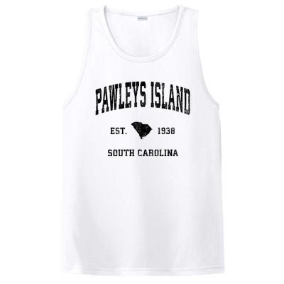 Pawleys Island South Carolina Sc Vintage Established Athletic Sports PosiCharge Competitor Tank