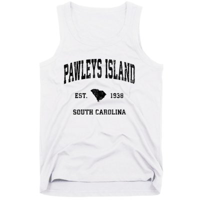 Pawleys Island South Carolina Sc Vintage Established Athletic Sports Tank Top