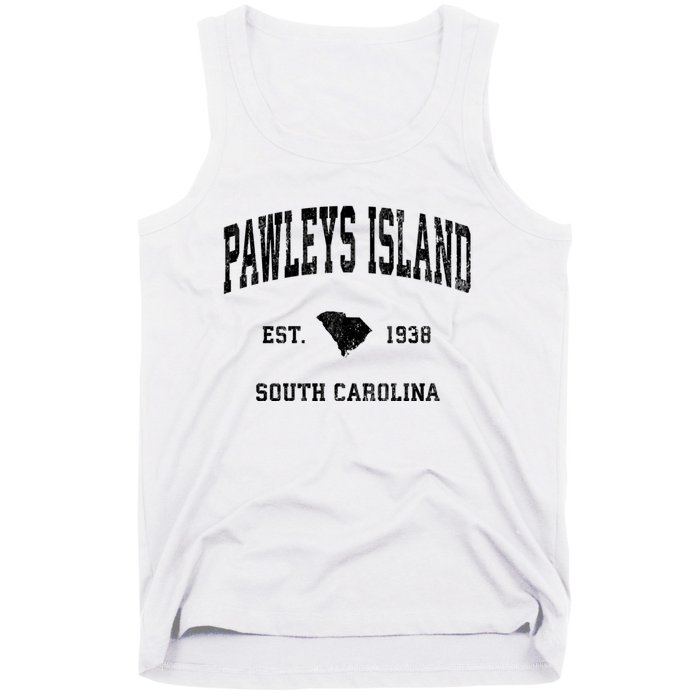 Pawleys Island South Carolina Sc Vintage Established Athletic Sports Tank Top