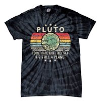 Pluto Is Still A Planet Retro Style Funny Science Tie-Dye T-Shirt