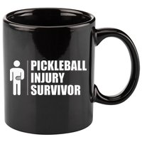 Pickleball Injury Survivor 11oz C Handle Ceramic Mug