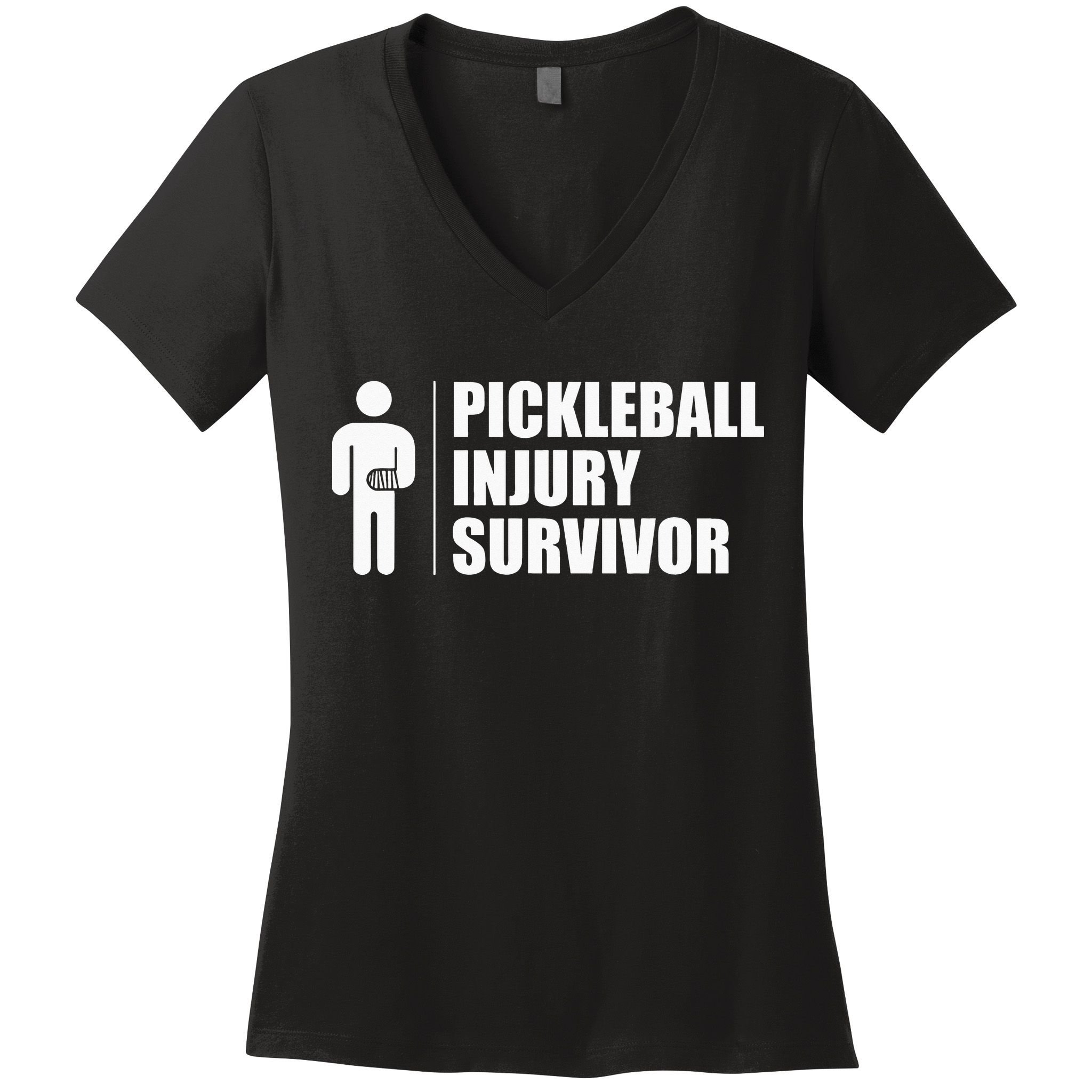 Pickleball Injury Survivor Women's V-Neck T-Shirt