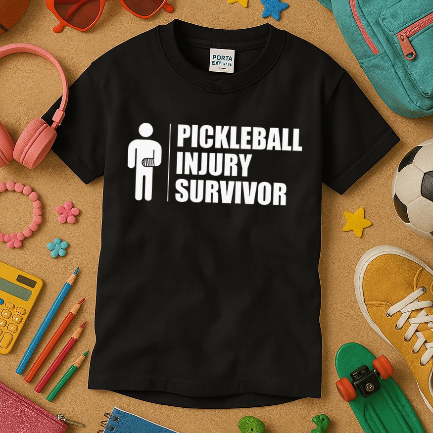Pickleball Injury Survivor Kids T-Shirt