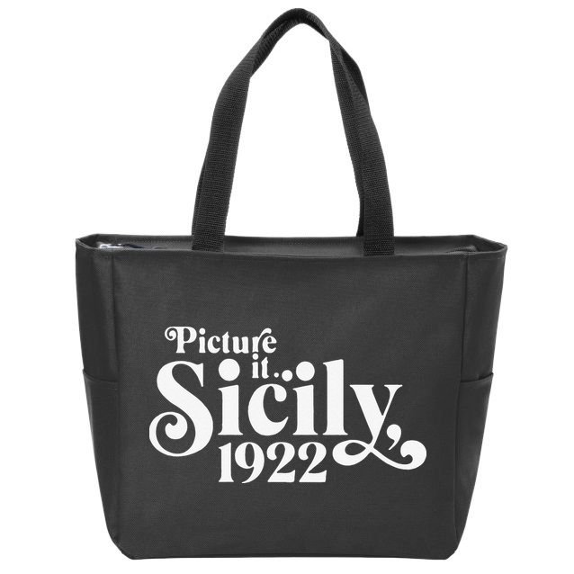 Picture It Sicily 1922 Zip Tote Bag
