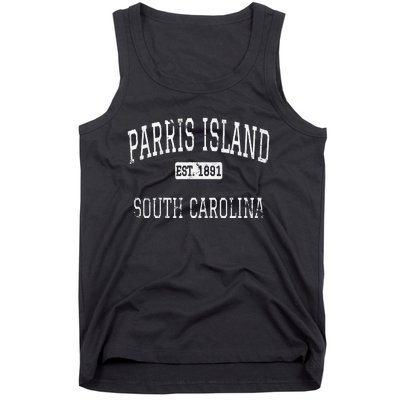 Parris Island South Carolina SC Vintage Tank Top