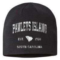 Pawleys Island South Carolina SC Vintage Athletic Sports Des Sustainable Beanie