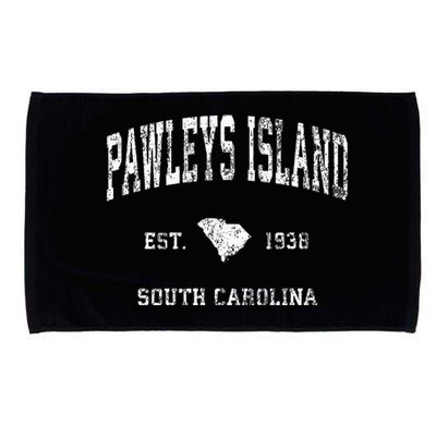 Pawleys Island South Carolina SC Vintage Athletic Sports Des Microfiber Hand Towel