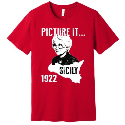 Picture It Sicily 1922 Golden Girl Premium T-Shirt