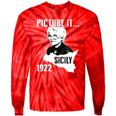 Picture It Sicily 1922 Golden Girl Tie-Dye Long Sleeve Shirt