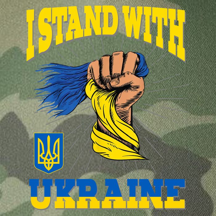 Powerful I Stand With Ukraine Legacy Tie Dye Trucker Hat