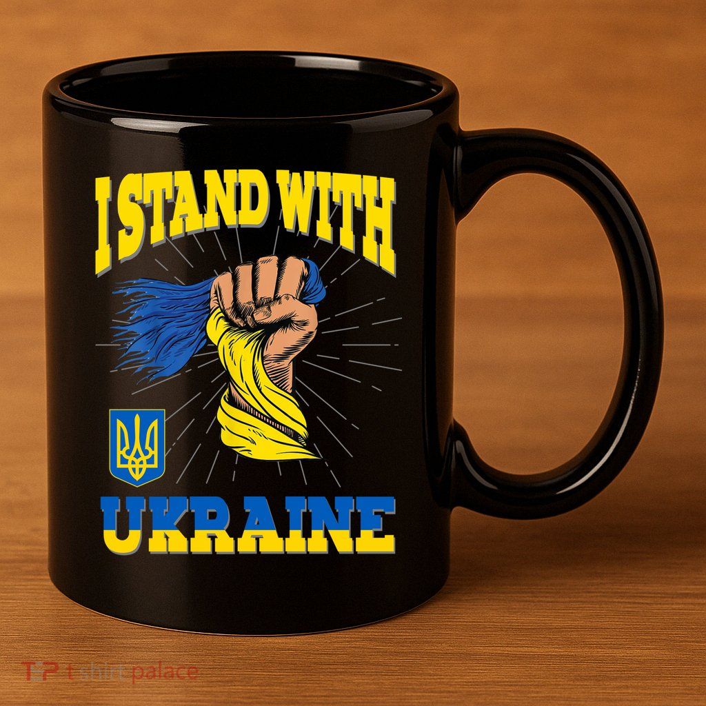 Powerful I Stand With Ukraine 11oz C Handle Ceramic Mug