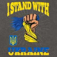 Powerful I Stand With Ukraine Cotton Canvas Backpack