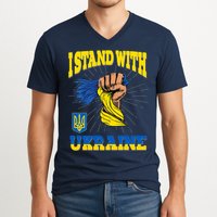 Powerful I Stand With Ukraine V-Neck T-Shirt