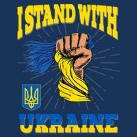 Powerful I Stand With Ukraine Flatbill Hat