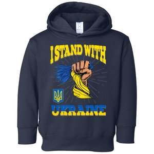 Powerful I Stand With Ukraine Toddler Hoodie