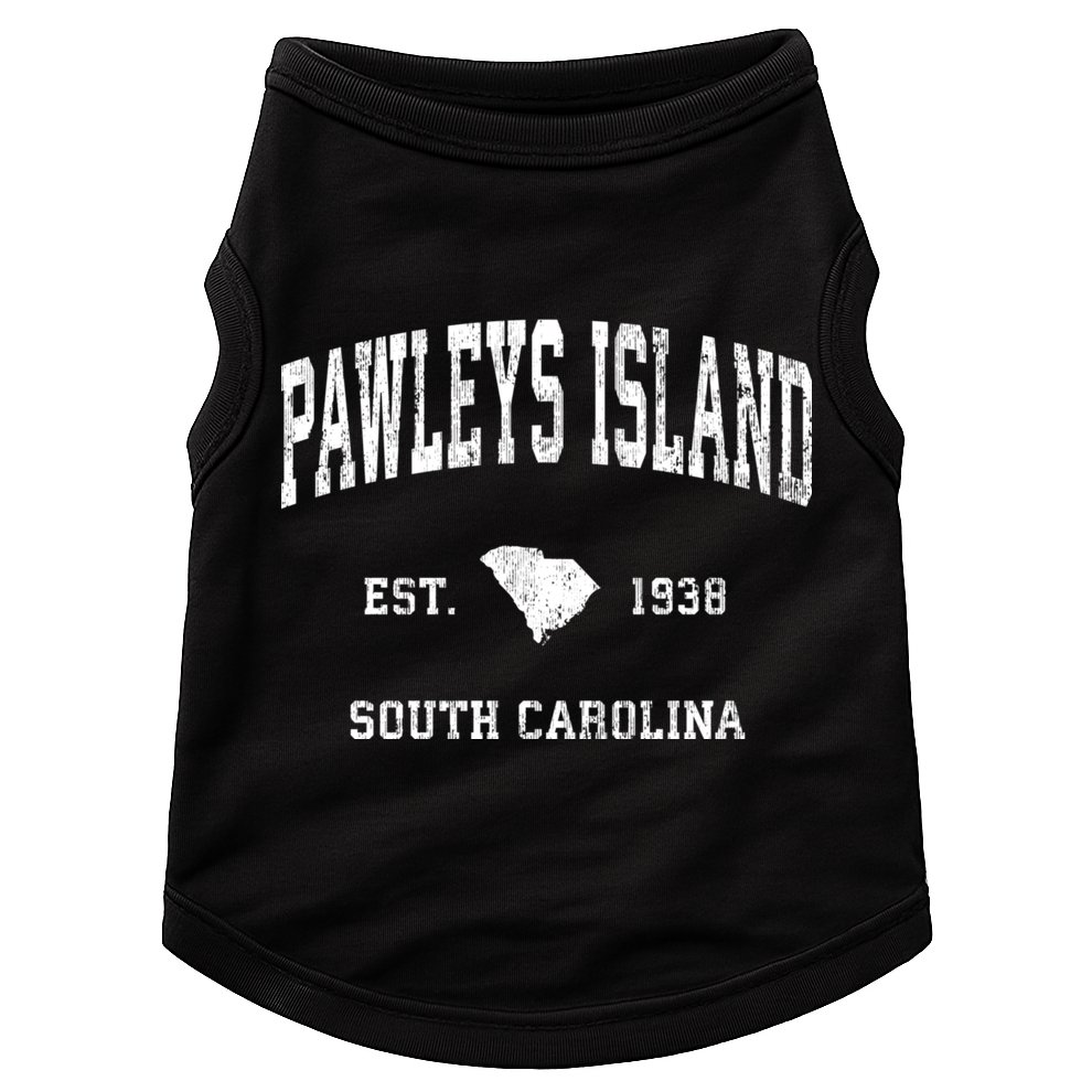 Pawleys Island South Carolina Sc Vintage Athletic Sports Doggie Tank