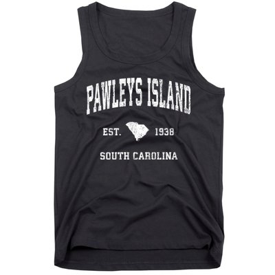 Pawleys Island South Carolina Sc Vintage Athletic Sports Tank Top