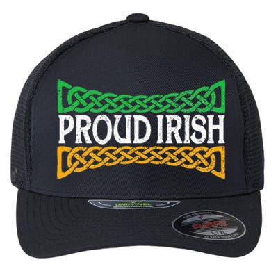 Proud Irish St. Patrick's Day Colorful Celtic Pride Flexfit Unipanel Trucker Cap