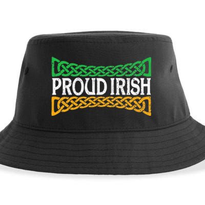 Proud Irish St. Patrick's Day Colorful Celtic Pride Sustainable Bucket Hat