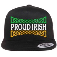 Proud Irish St. Patrick's Day Colorful Celtic Pride Flat Bill Trucker Hat