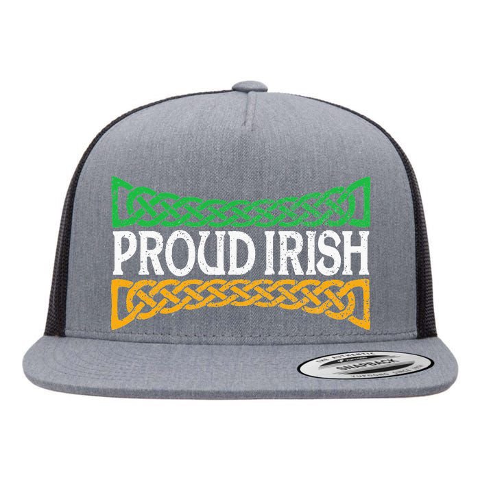 Proud Irish St. Patrick's Day Colorful Celtic Pride Flat Bill Trucker Hat