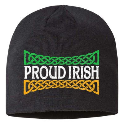 Proud Irish St. Patrick's Day Colorful Celtic Pride Sustainable Beanie