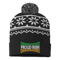 Proud Irish St. Patrick's Day Colorful Celtic Pride USA-Made Snowflake Beanie