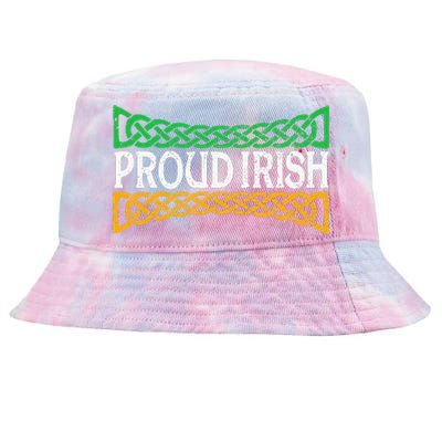 Proud Irish St. Patrick's Day Colorful Celtic Pride Tie-Dyed Bucket Hat