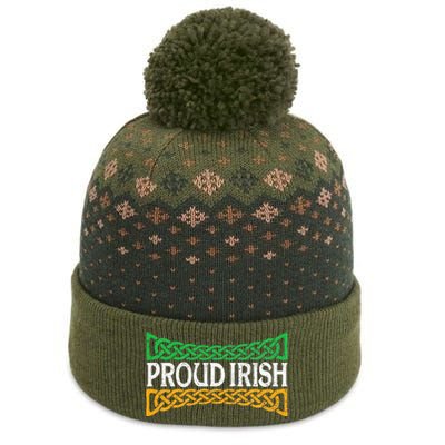 Proud Irish St. Patrick's Day Colorful Celtic Pride The Baniff Cuffed Pom Beanie