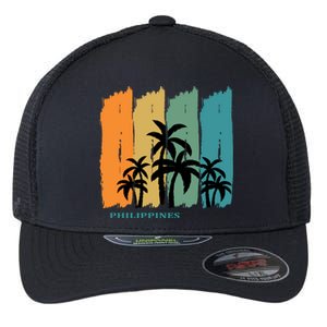 Palms Island Southeast Asia Sun Souvenir Palawan Gift Flexfit Unipanel Trucker Cap