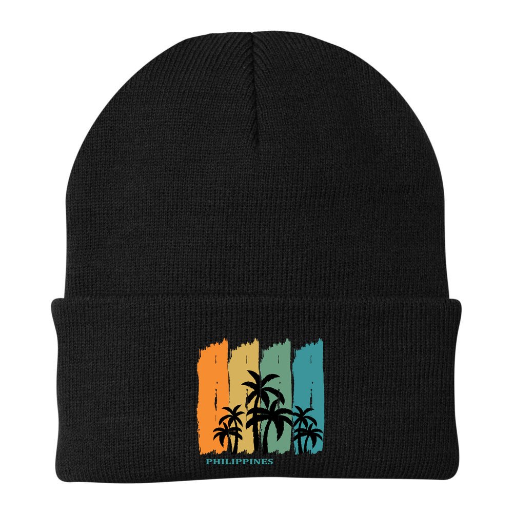 Palms Island Southeast Asia Sun Souvenir Palawan Gift Beanie