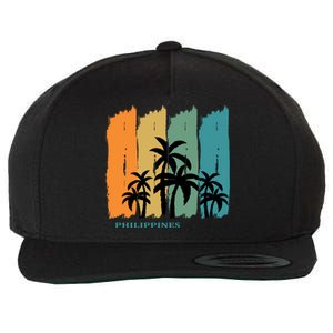 Palms Island Southeast Asia Sun Souvenir Palawan Gift Wool Snapback Cap